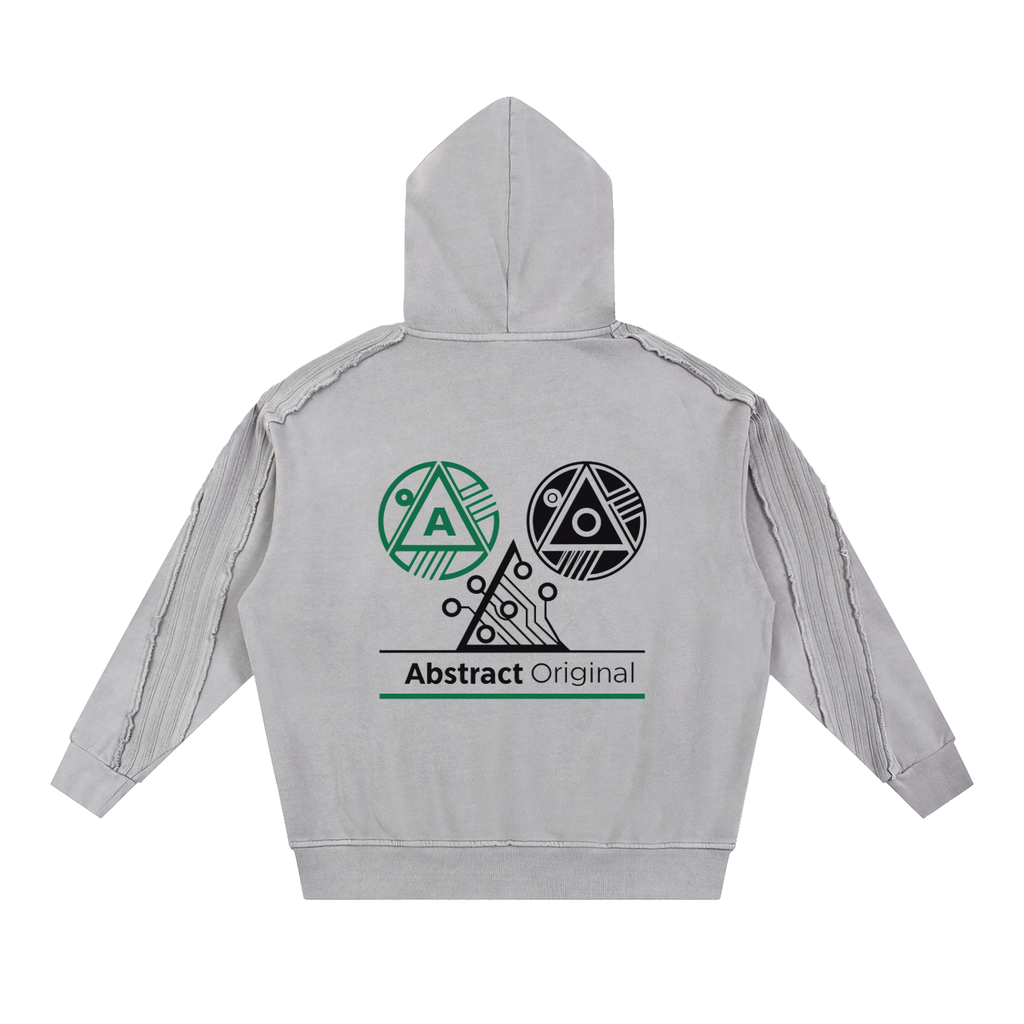 Abstract Original Mothership Tech Raw Edge Hoodie