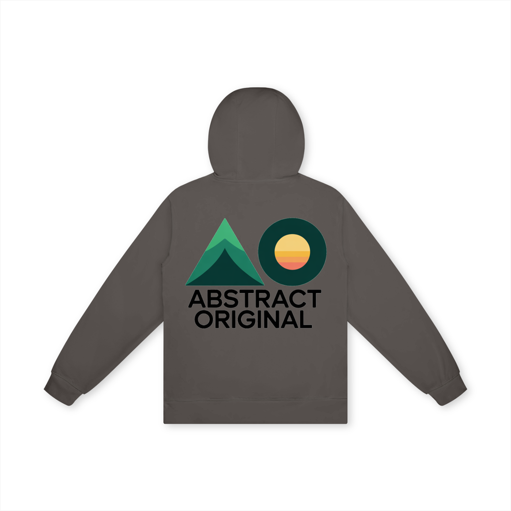Abstract Original Mountain Sun All-Cotton Hoodie