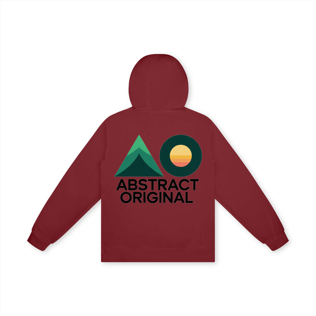 Abstract Original Mountain Sun All-Cotton Hoodie