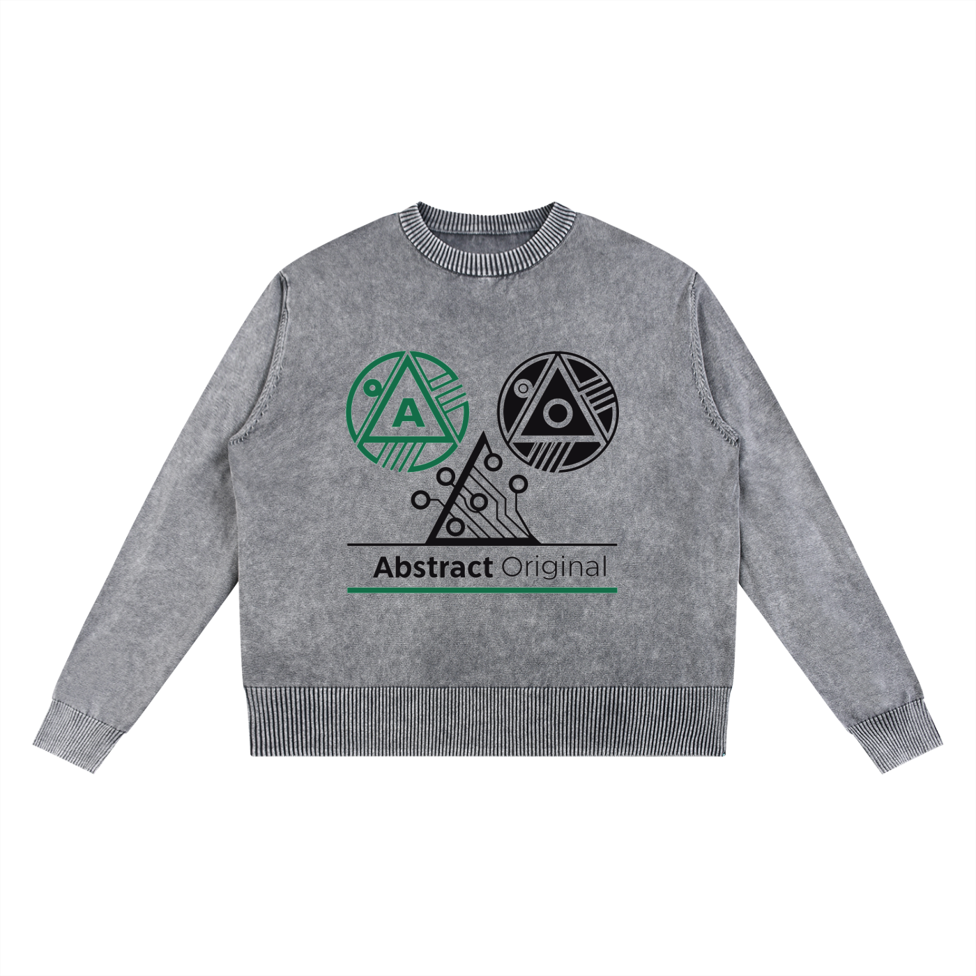 Abstract Original Casual Cotton Sweater